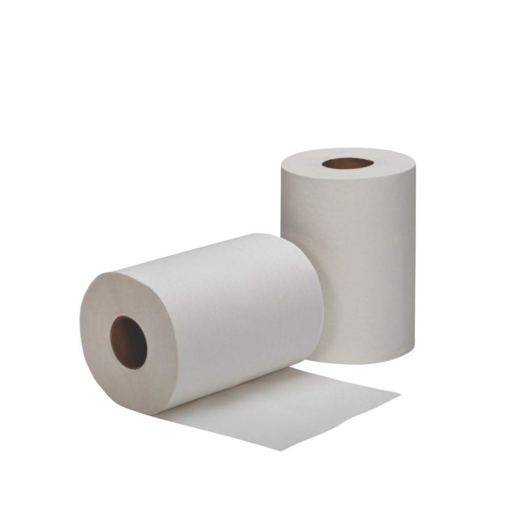 White roll of paper towel